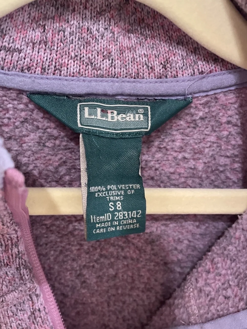 L.L. Bean Girls Size 8 Zip Up Jacket